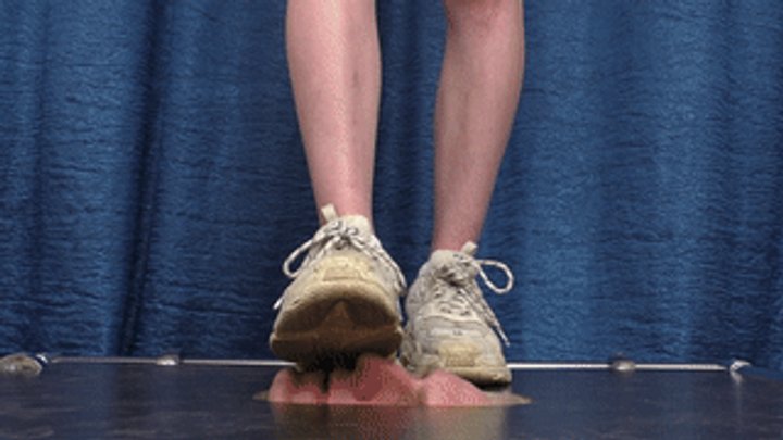 Furious Girls - Floor-face trampling using dirty Balenciaga sneakers (part 4 of 8), flo594x 1080p