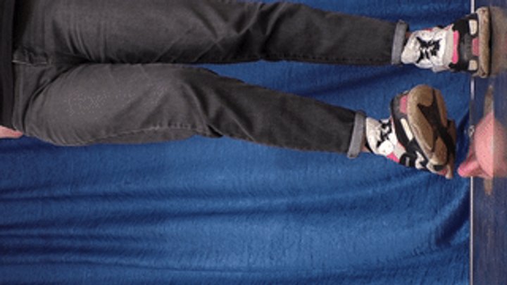 Furious Girls - Floor-face under dirty Balenciaga sneakers on 19 yo girl (part 6 of 7), flo588x 1080p