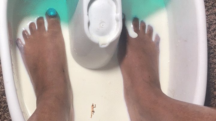Mxdominionakacrushgoddess Clips - foot worship - Tiny Human Bathing in Her Divinity, femdom, giantess, foot fetish 1080