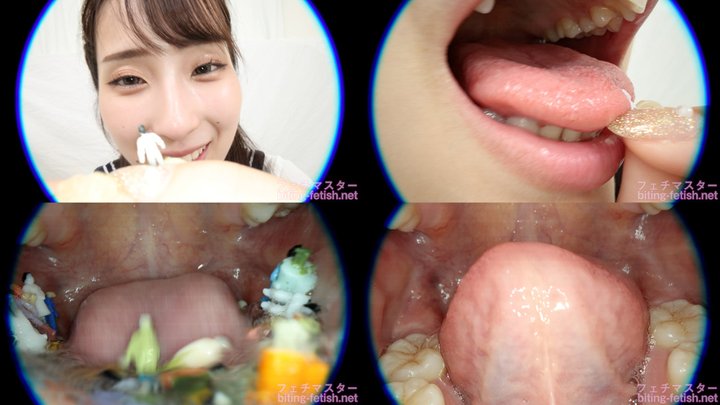 Japanese Asian Biting Mouth Fetish - Mino ri Mashiro - Planet of the Little People - A giantess beautiful alien girl brutalizes the surviving little people in her mouth - 1080p