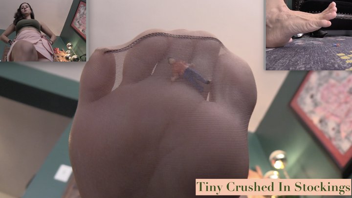 Jamie Daniels - Everything Else - TINY CRUSHED IN STOCKINGS - Jamie Daniels, Giantess, POV, Stockings, Foot Fetish - MP4