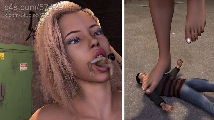 Studio 57429 - Magic Giantess Shrinks Him Down and Tramples Him Hard