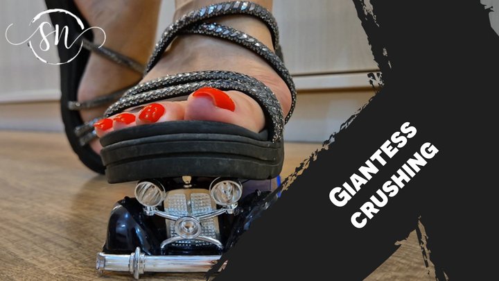 Lady Syl Nifty - Giantess the destruction of your toy car, very slowly. 720p