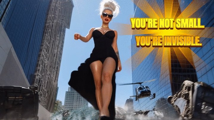 Mistress Misha Goldy - YOU’RE NOT SMALL. YOU’RE INVISIBLE.