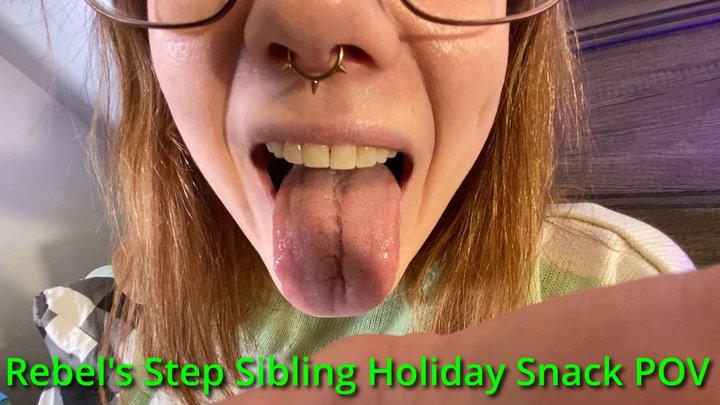 Canadian And Asian Giantess Fantasy - Rebels Step Sibling Holiday Snack POV - HD 1080p Version
