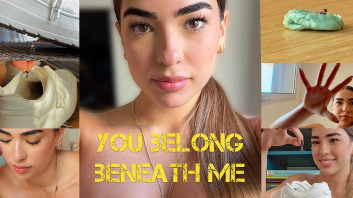 Rise Of The Giantess - YOU BELONG BENEATH ME 4K Gabriela sneaker crush, boob crush