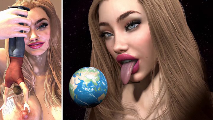 Studio 57429 - Growing Giantess Eats Planet Earth