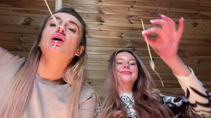 Angie And Sarah - Humiliation of men's lollipops wmv