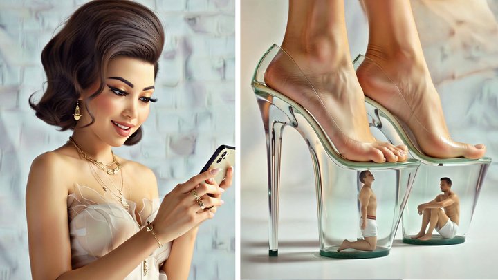 Studio 57429 - Inside Giantess Platform Shoes - Ignored