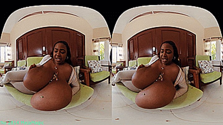 Marvellous Maja - VR180 3D - Miosotis smothers 30 little Men between her enormous Giant Breasts (Clip No 2814 - wmv version)
