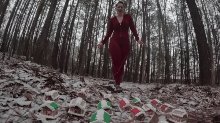 Galas Balloons And Fetish Clips - Giantess Galas Footcrush: It is over for your tiny village!!! - 4k