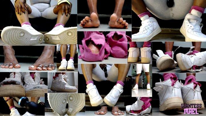 Maeling - Orgasm Nike Sneakers Destruction Feet Growth - Hulk Feet, Transformation Fetish, Growth Fetish