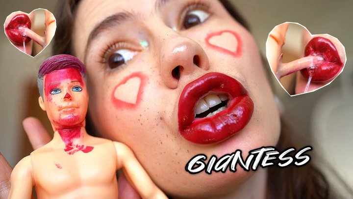 Sweet Mouth Game - Gentle Giantess Passionate Dirty Valentine kiss
