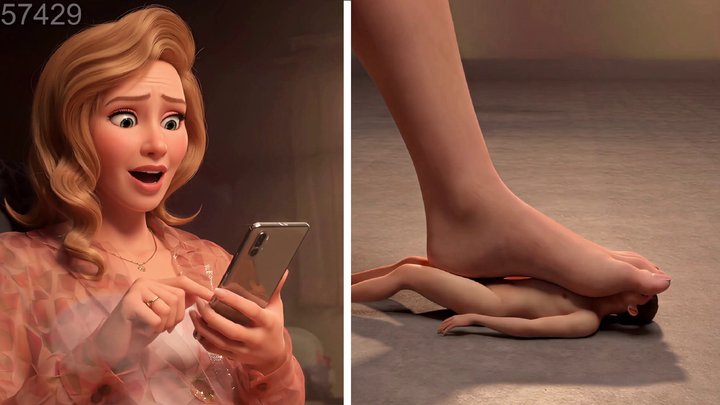 Studio 57429 - Mature Giantess' Ignored Foot Slave Toy