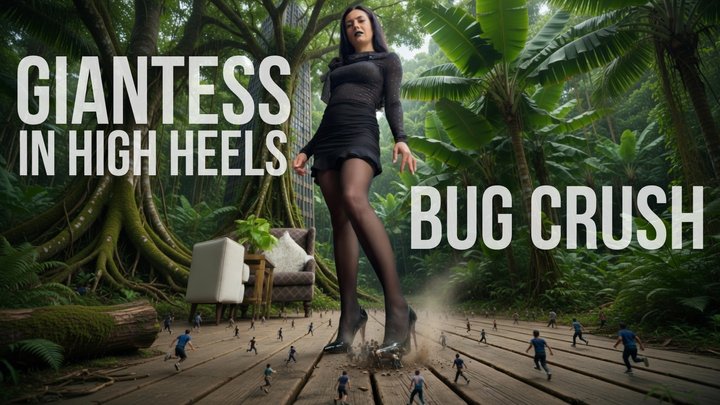Monica Princess - Giantess in High Heels - Bug Crush POV 4K