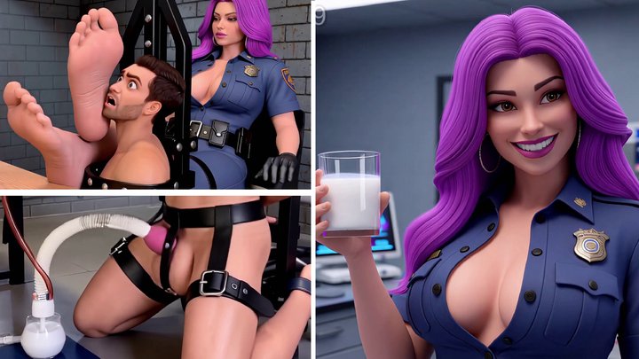 Studio 57429 - Prisoner Semen Extraction, Worship Giantess Feet, Prison Guard Dominatrix