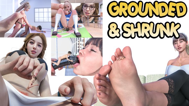 Giantess And Tiny - Grounded and Shrunk by Step-mom and Step-sister
