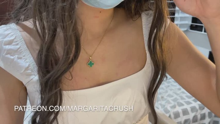 Margaritacrush - POV: a giantess plays with a tiny person on her chest