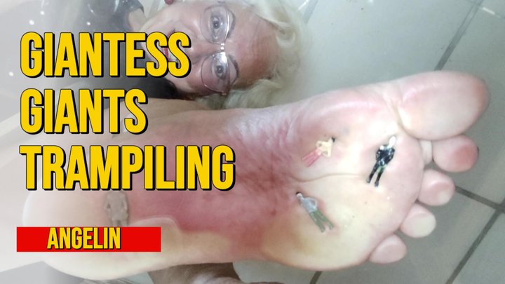 Goddess Foot Fetish - Giantess woman crushes tiny lovers with the soles of her feet (1)