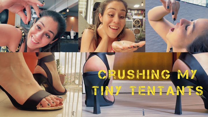 Rise Of The Giantess - CRUSHING my TINY tenants - 1080 Curvy Giantess Barbara Flattens, Swallows and Crushes