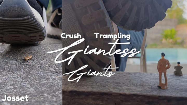 Goddess Foot Fetish - Giant man crushes and tramples tiny lovers (6)
