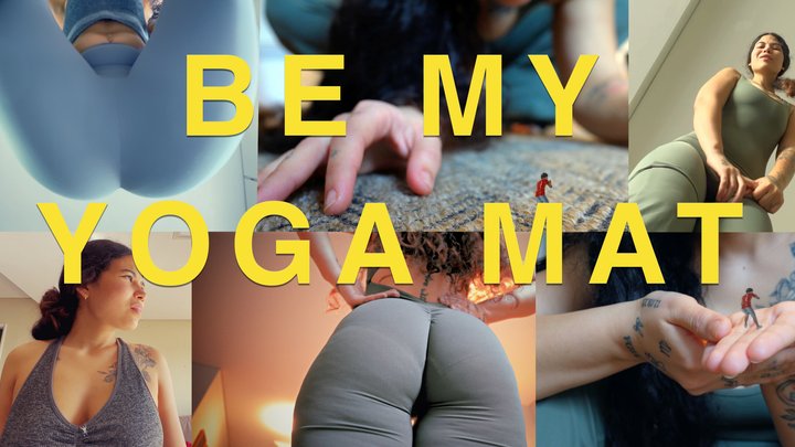 Rise Of The Giantess - BE MY YOGA MAT - 1080 squishing with feet and perfect ass