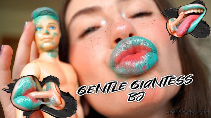 Sweet Mouth Game - Gentle Giantess Minty dirty kiss and BJ