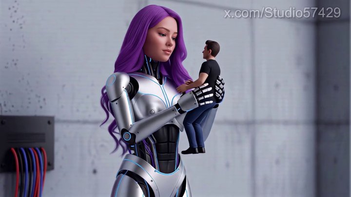 Studio 57429 - Giantess Gynoid Robot Goddess - Activated