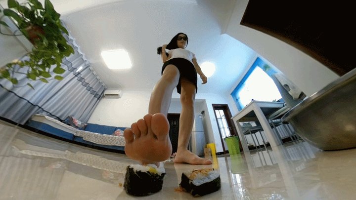 Gts Asia Vr World - MARTINA Feet Crushed Sushi 360VR4K