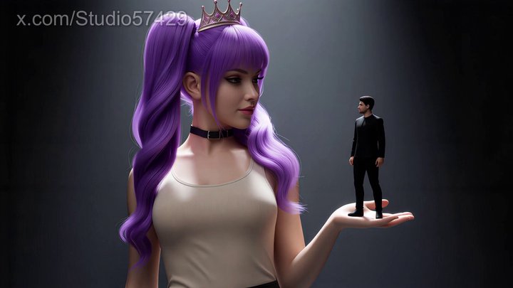 Studio 57429 - And Now For Her Next Trick - Giantess Miranda Slave Demonstration