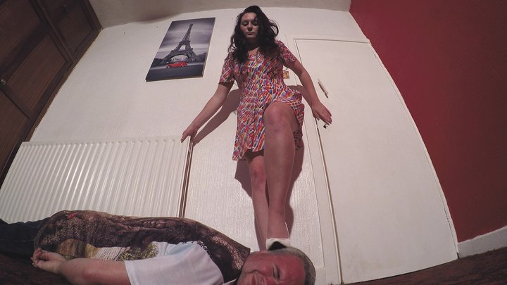 Amy Squirrel - White High Heels Head Trample Dance FLOOR CAM (4K)